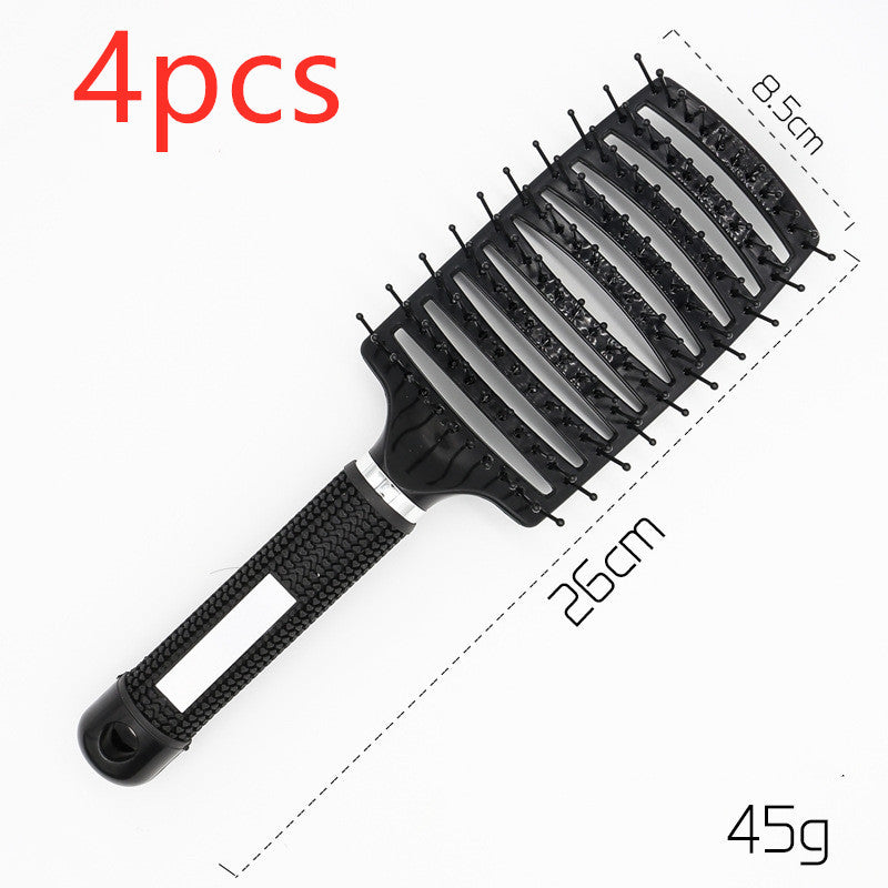 Hairbrush Anti Klit Brushy Haarborstel Women Detangler Hair Brush Bristle Nylon Scalp Massage Teaser Hair Brush Comb